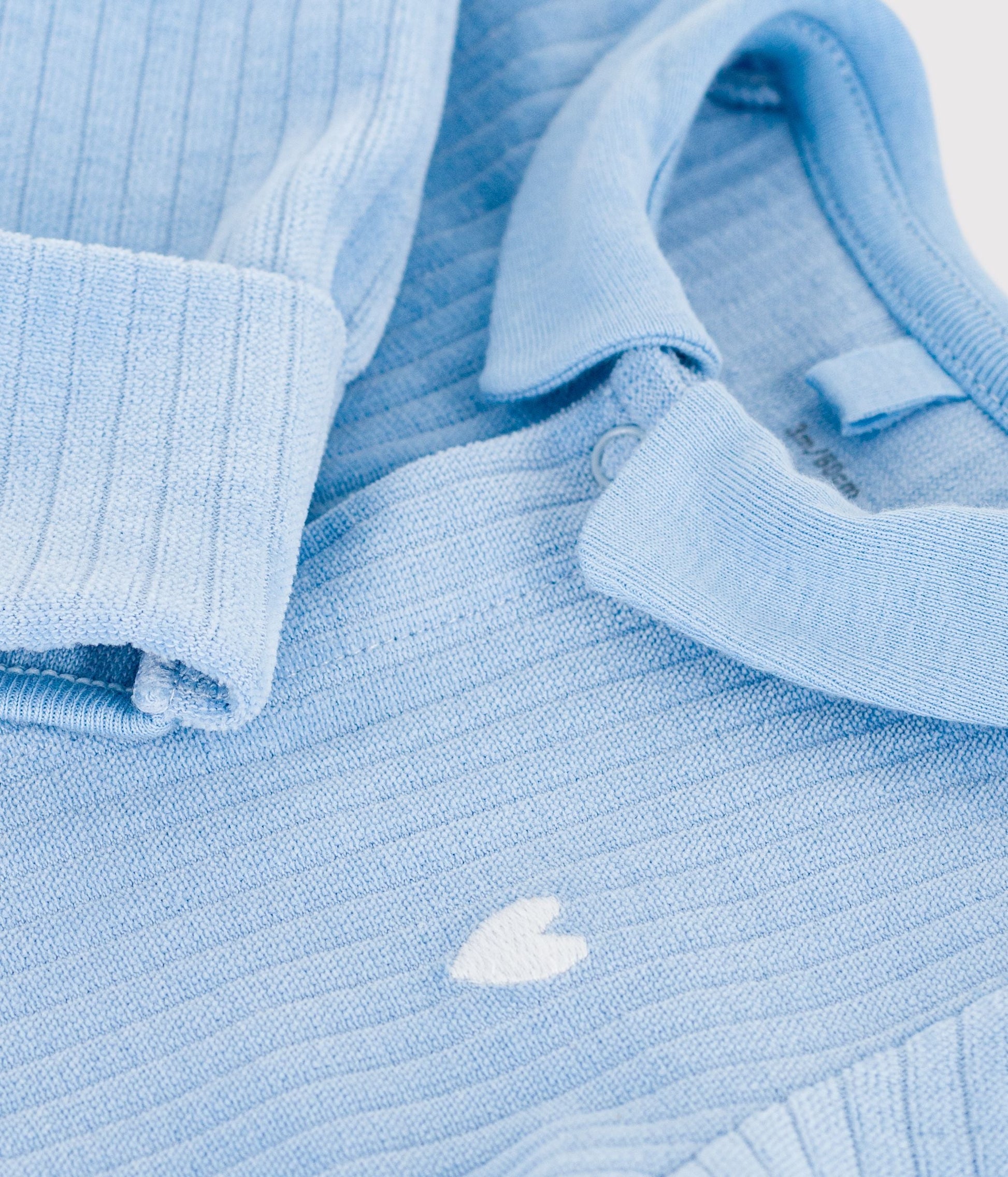 Pyjama bébé en velours à col uni – Z1