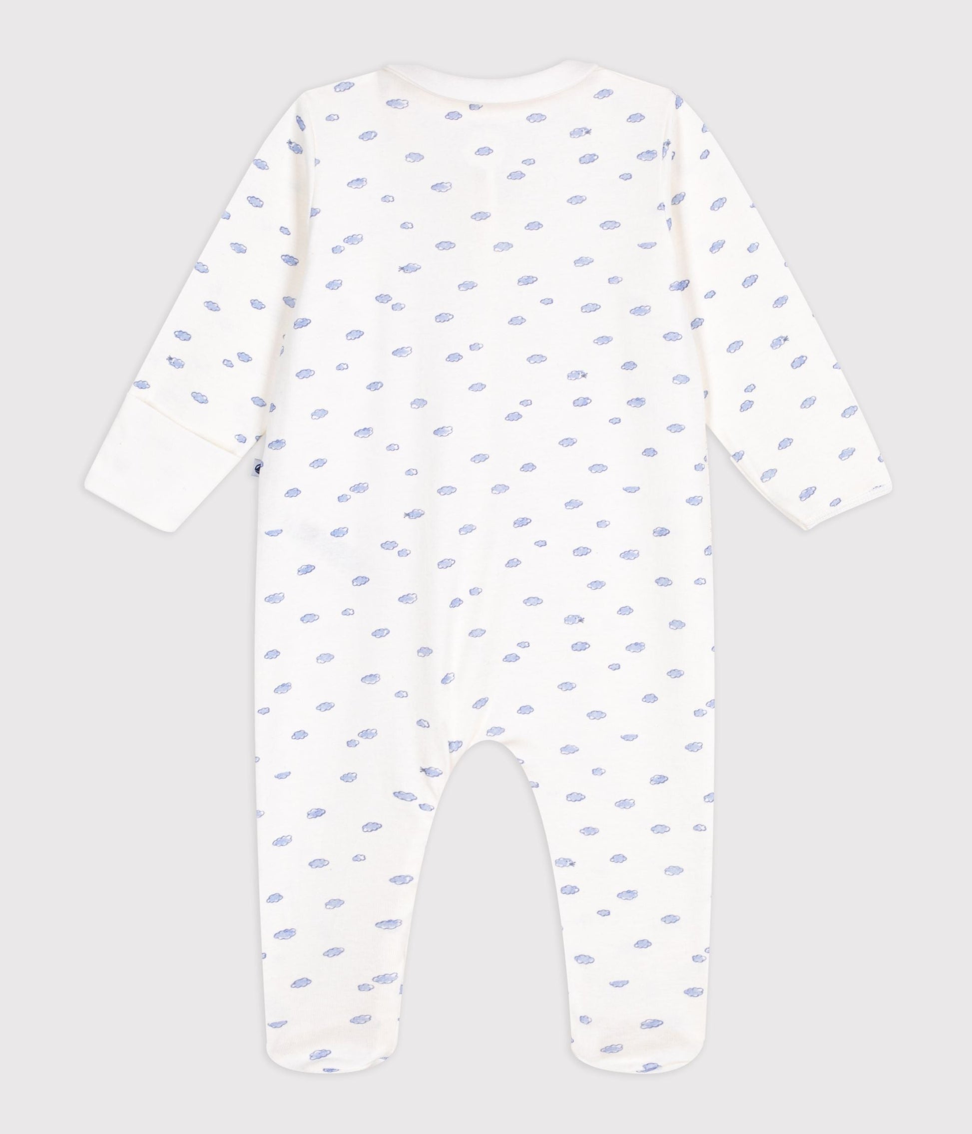 Pyjama bébé en coton à col petit nuages – D1
