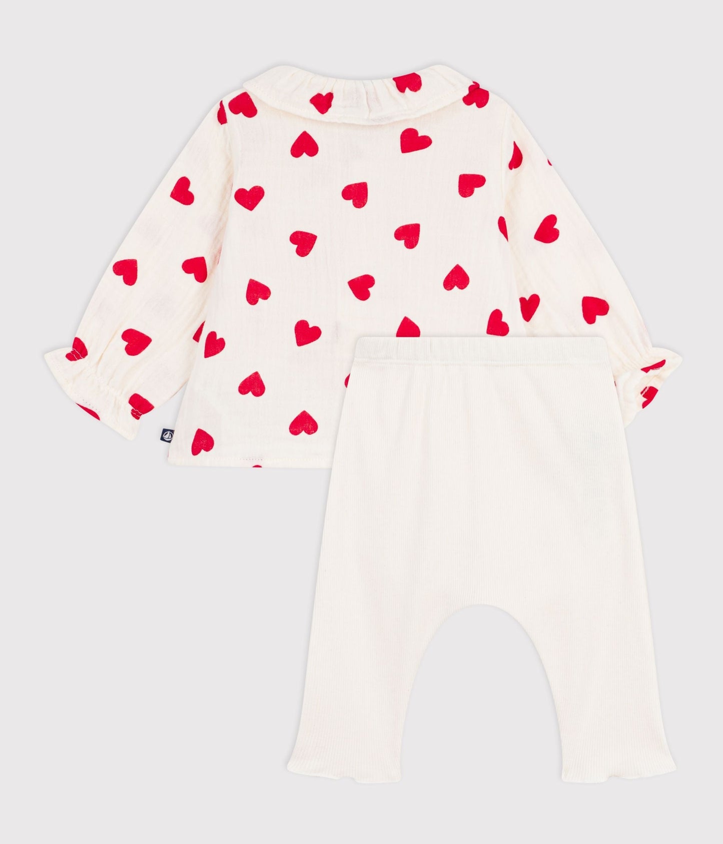 Ensemble 2 pièces long bébé en coton, blouse imprimée et legging – D1