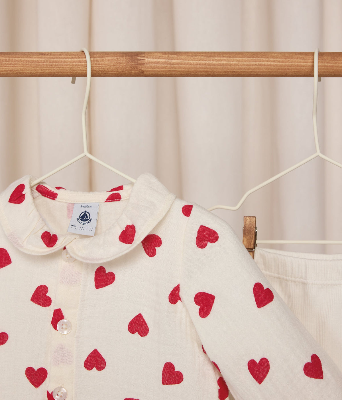 Ensemble 2 pièces long bébé en coton, blouse imprimée et legging – J2