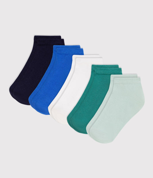 5 paires de chaussettes enfant en coton unies – F1