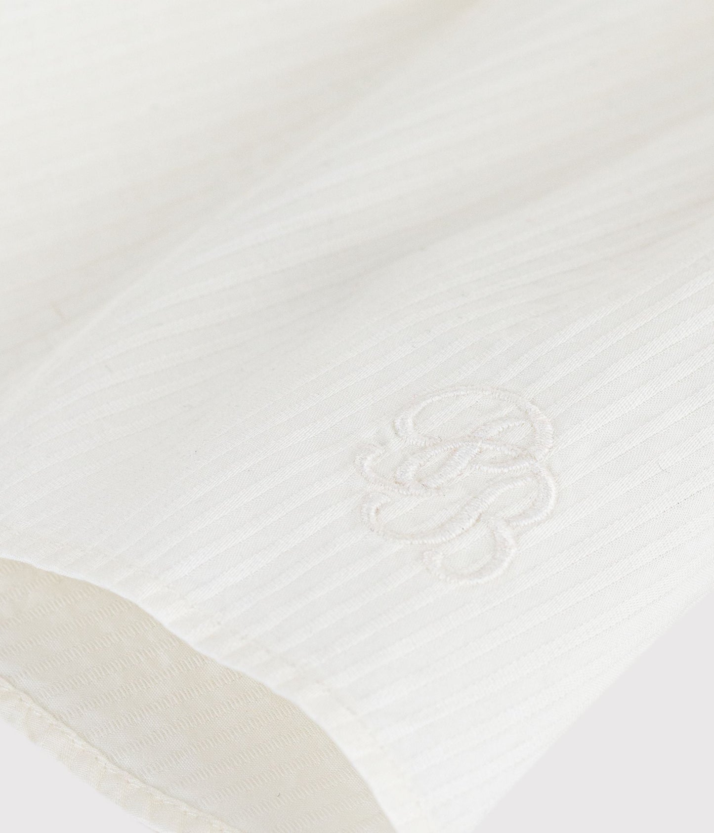 Blouse bébé en popeline de coton manches courtes, unie – Z1