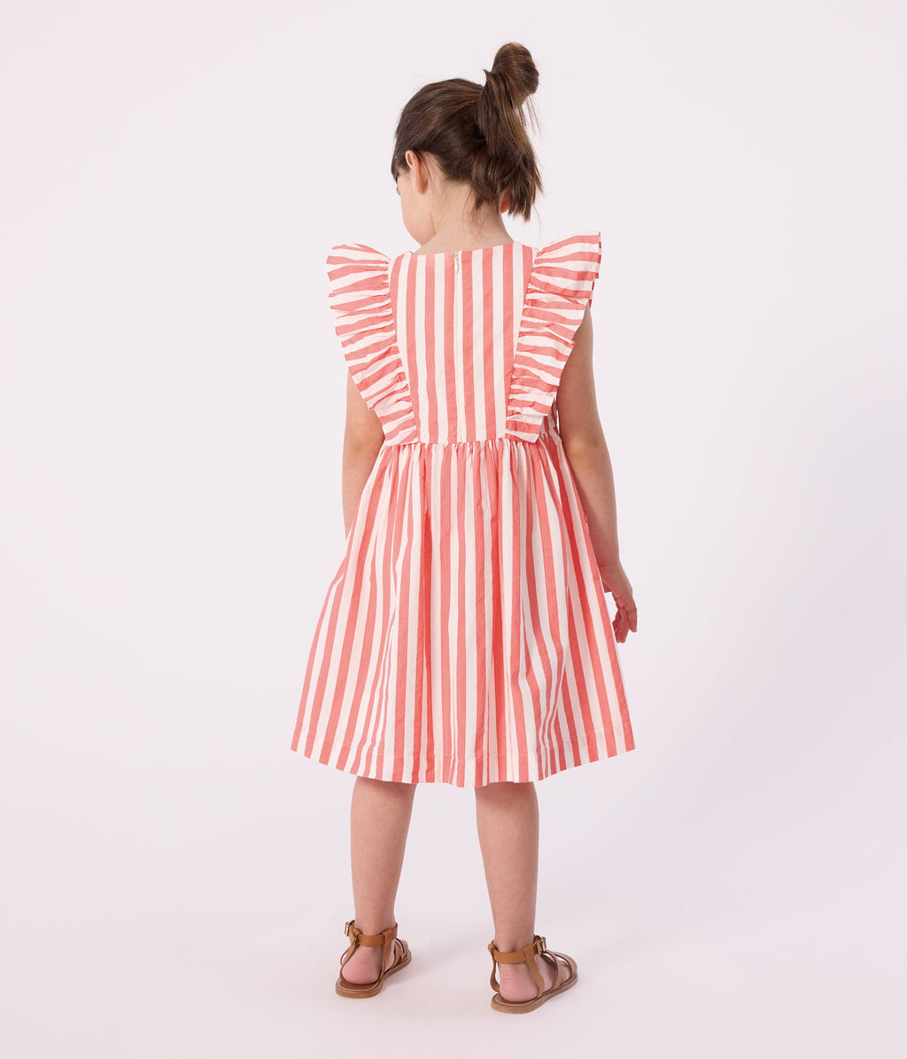 Robe sans manches enfant en coton à rayures – J2