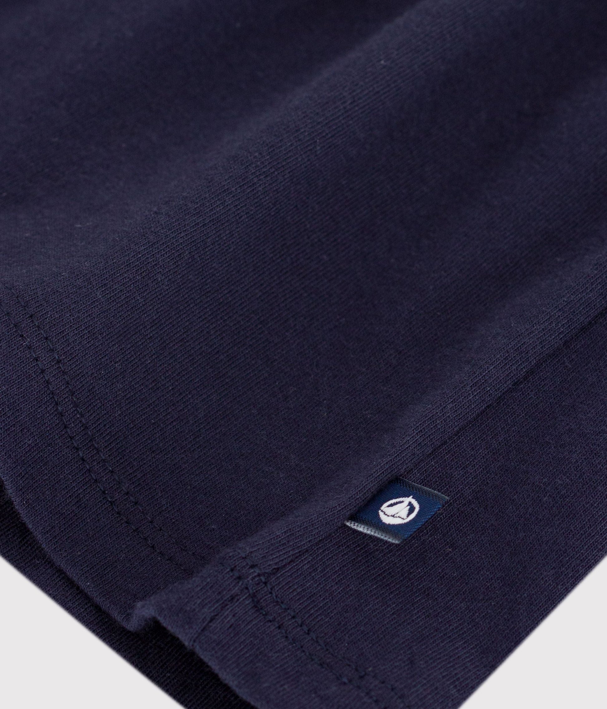 Robe bébé en coton manches courtes, unie avec son col marin – Z1