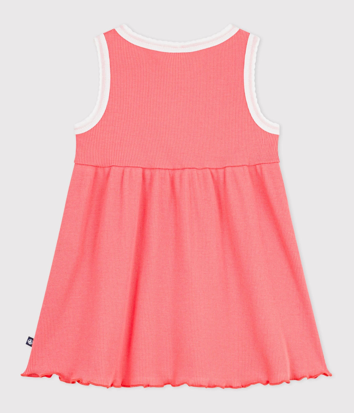 Robe bébé en coton sans manches, unie – D1