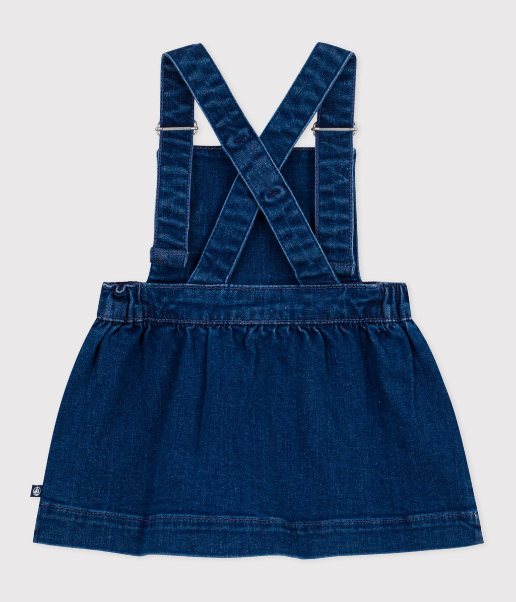 Robe salopette bébé en denim – D1
