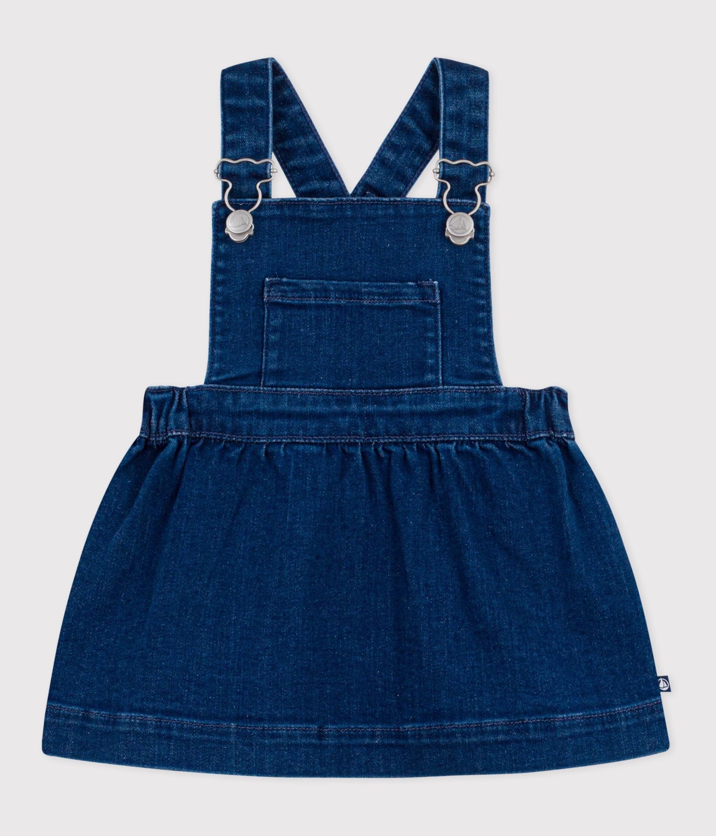 Robe salopette bébé en denim – F1