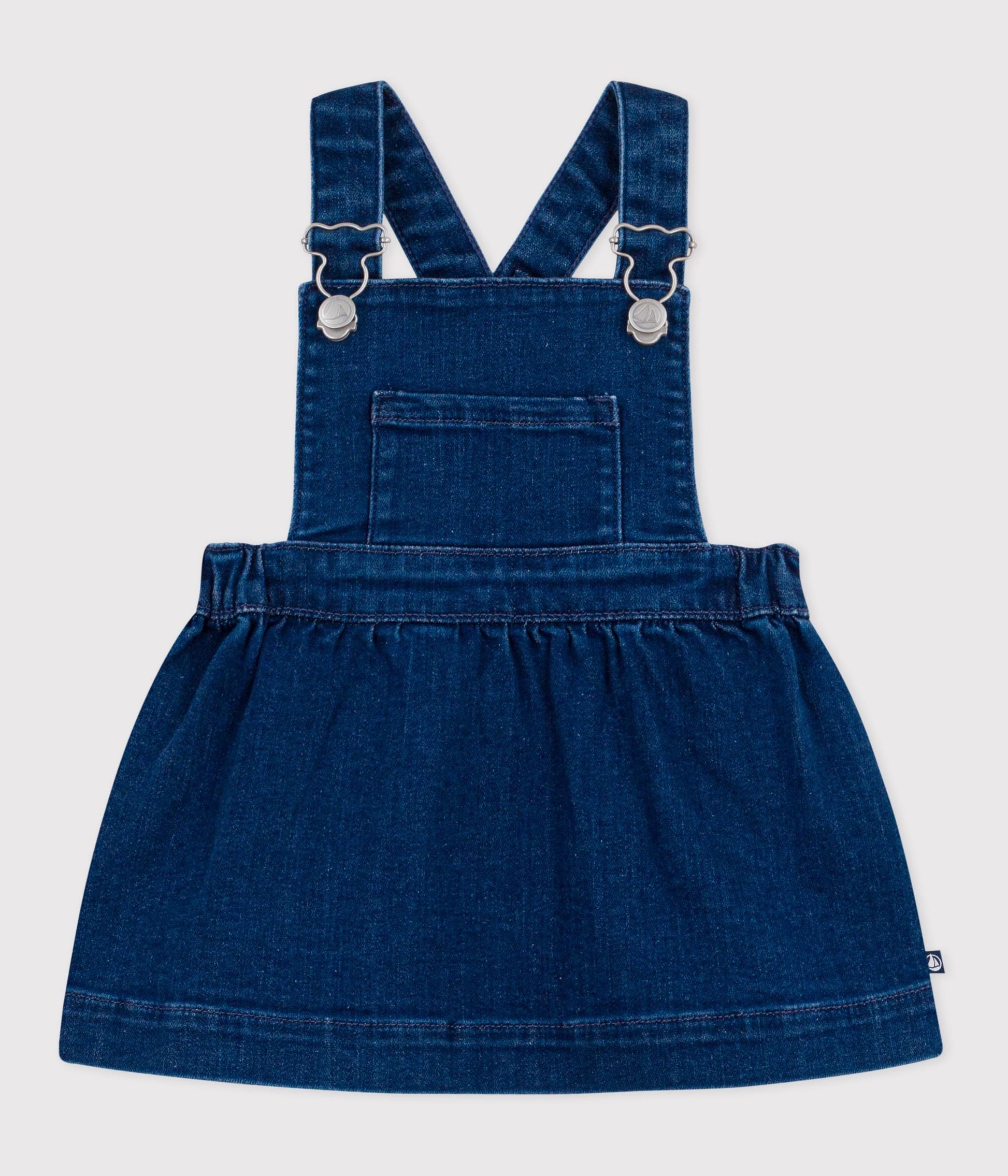 Robe salopette bébé en denim – F1