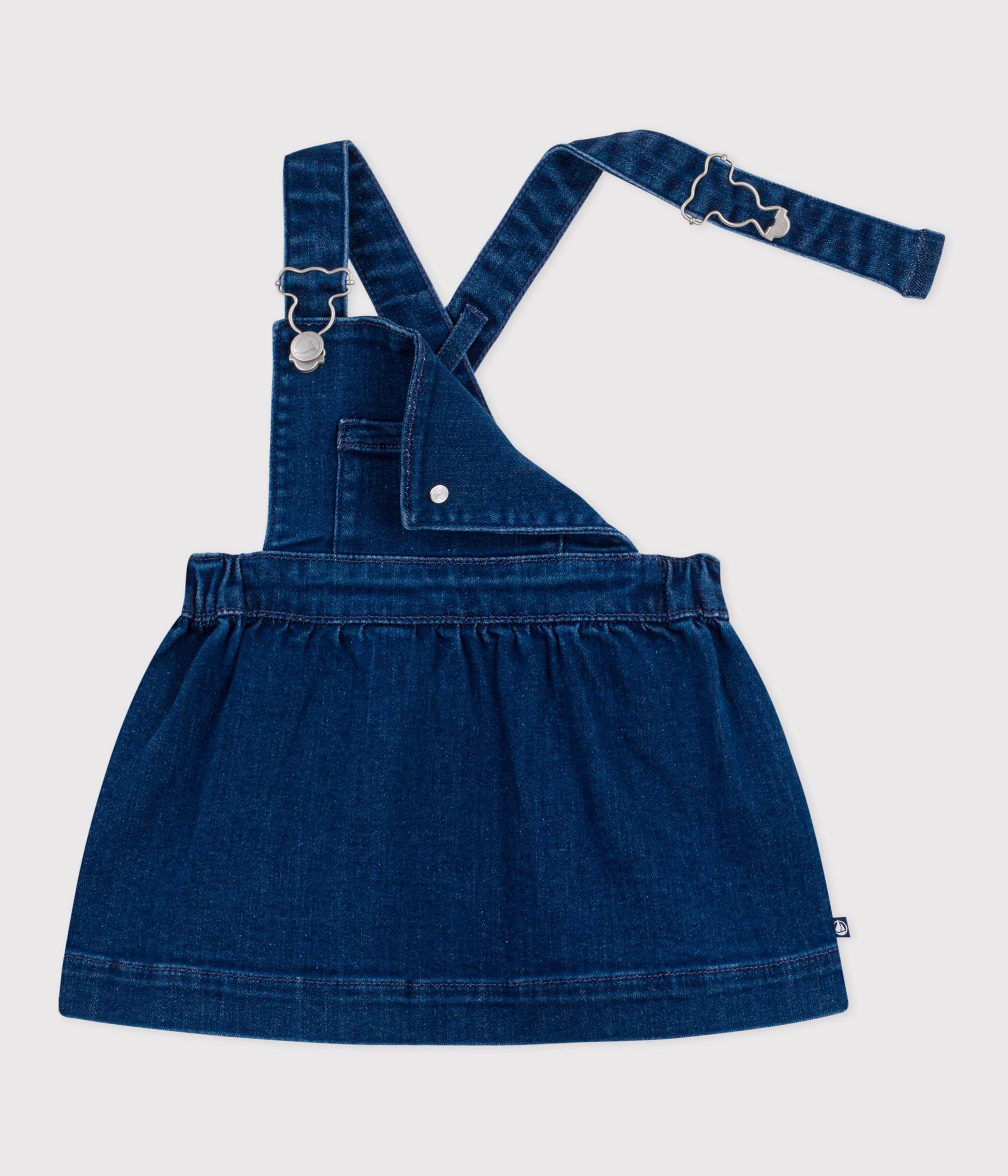 Robe salopette bébé en denim – F2