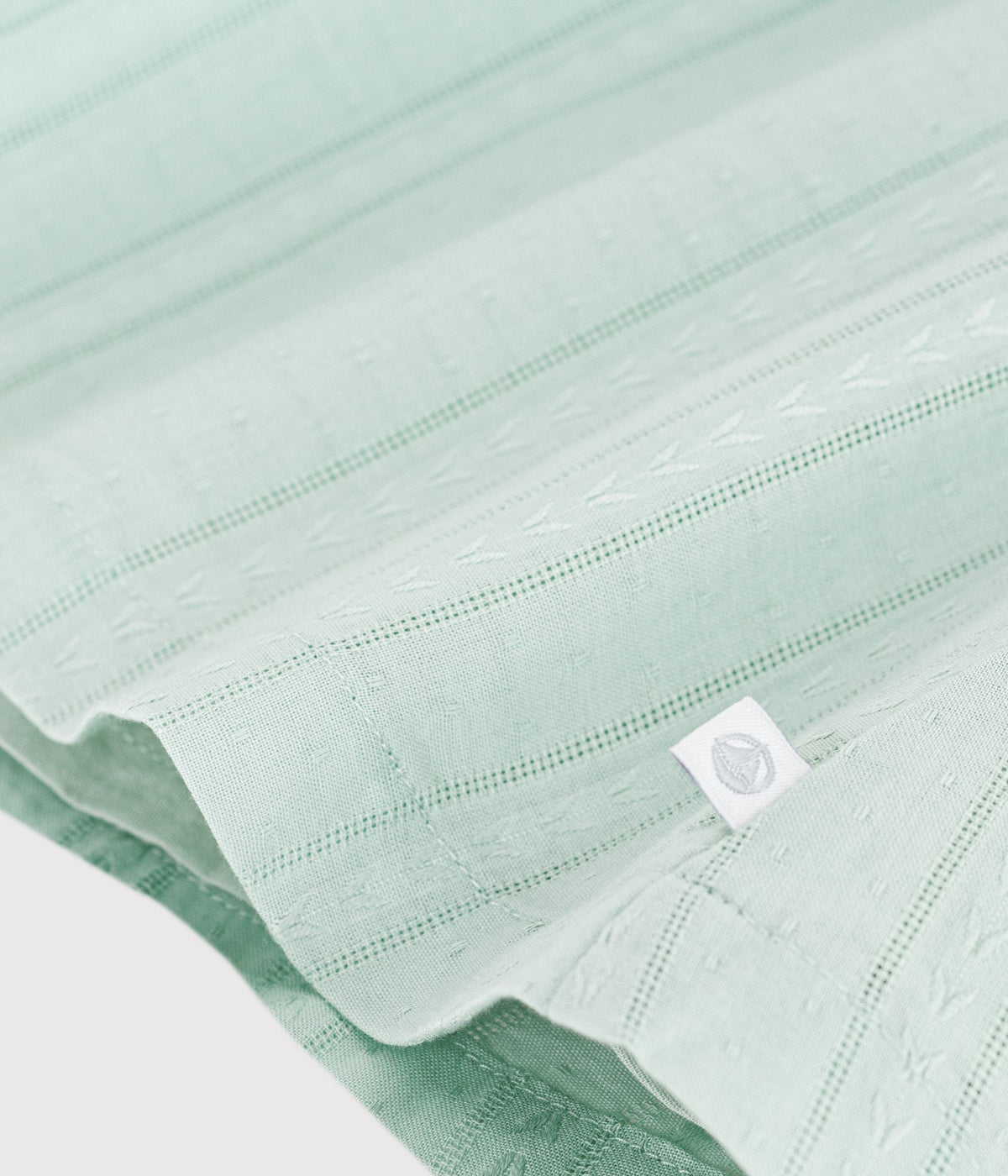 Robe bébé en coton manches courtes, unie avec sa colerette – Z1