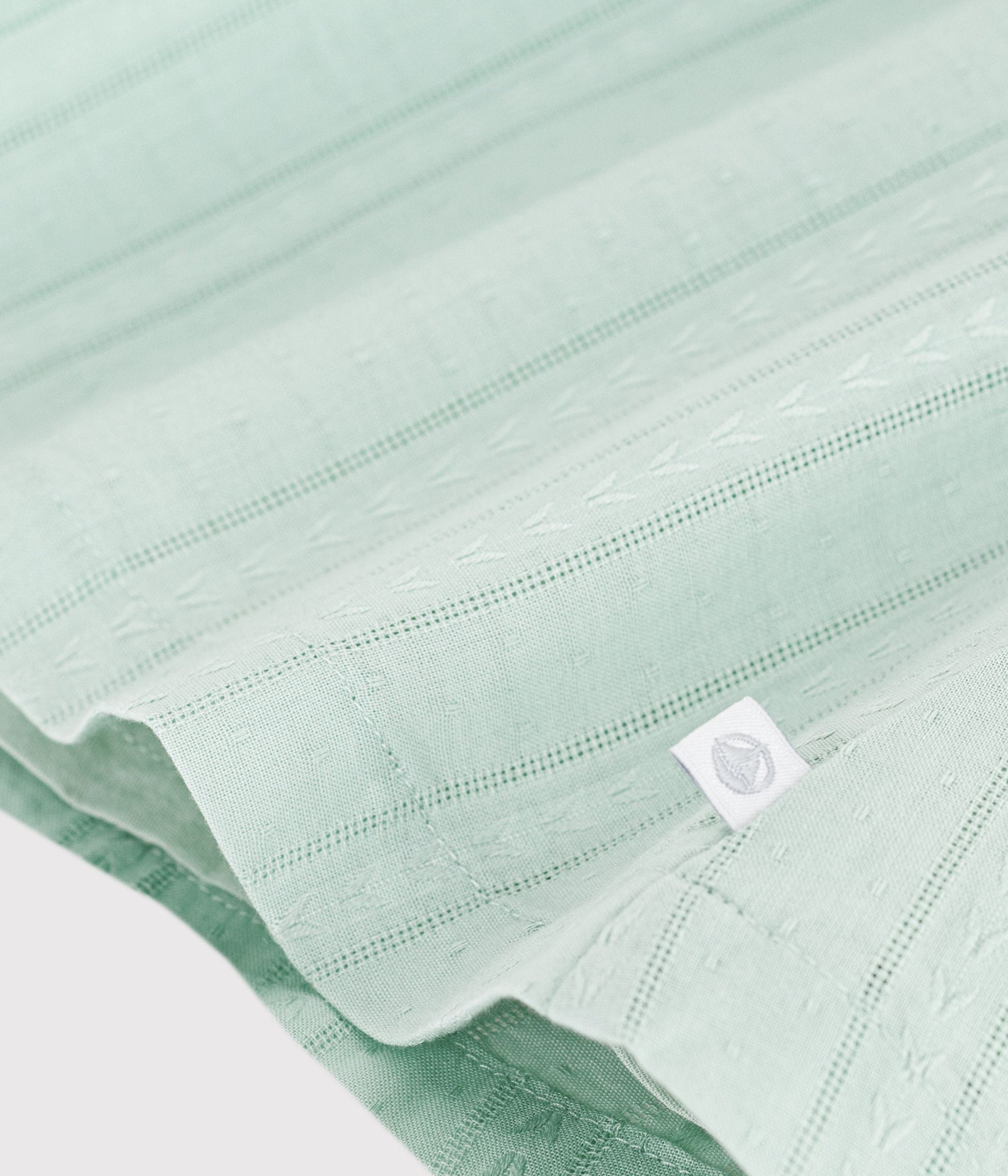 Robe bébé en coton manches courtes, unie avec sa colerette – Z1