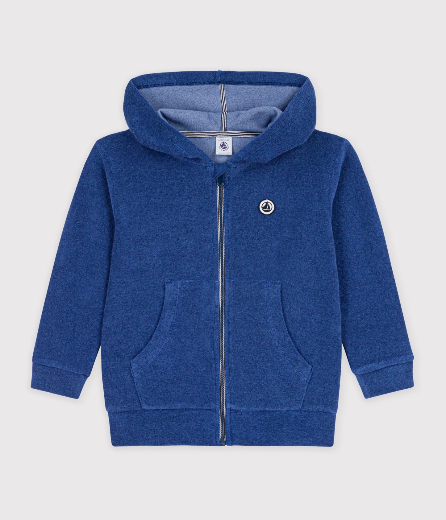 Sweatshirt zippé enfant en coton