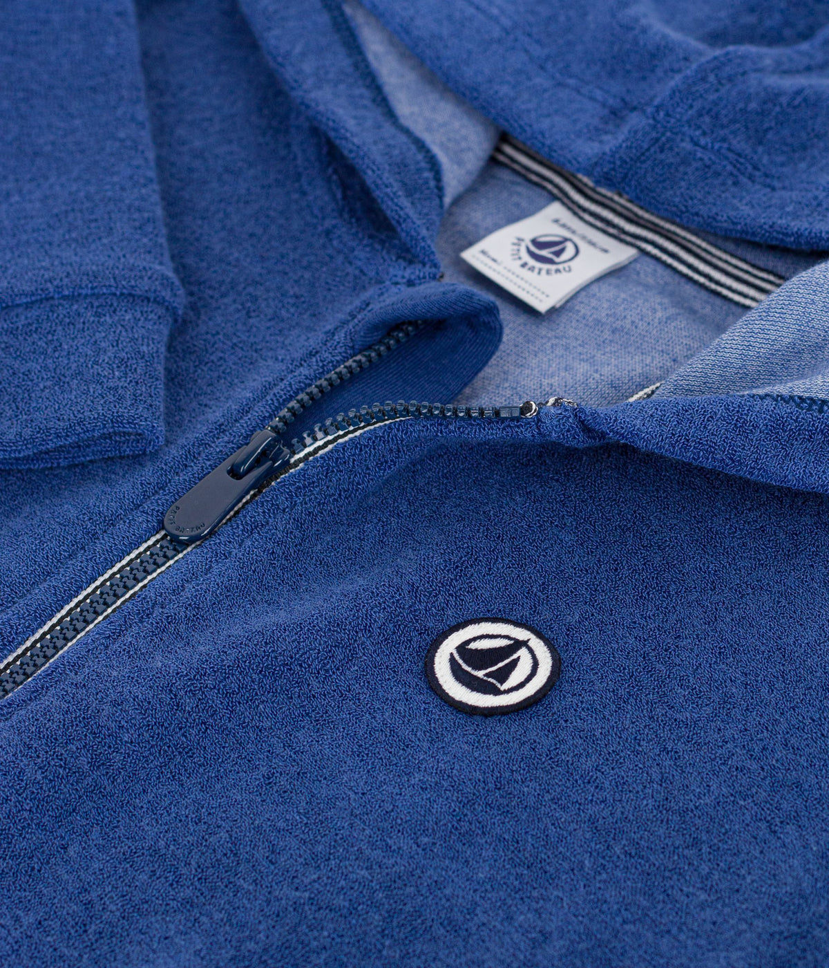 Kids' zip-up cotton sweatshirt