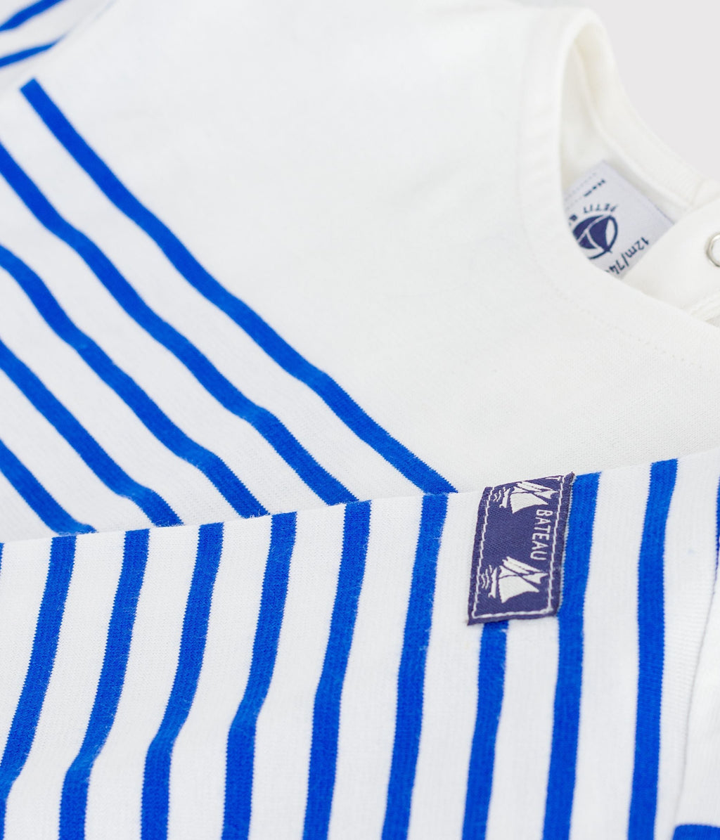 Tee-shirt marinière bébé en coton manches longues – Z1