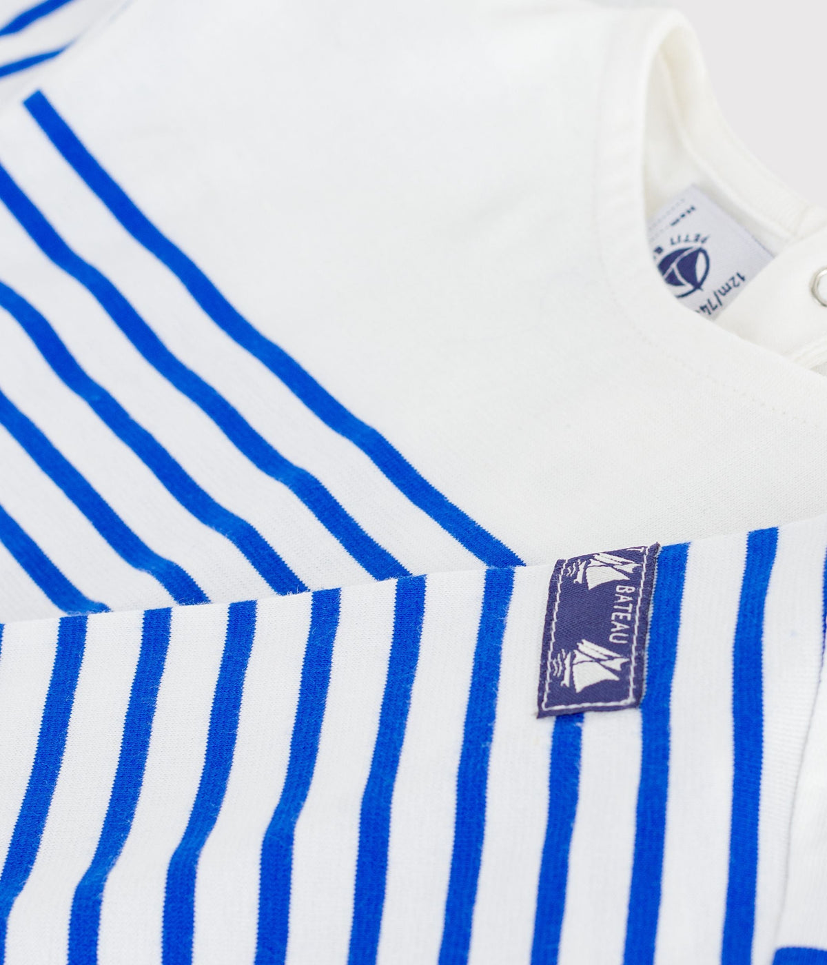 Tee-shirt marinière bébé en coton manches longues – Z1