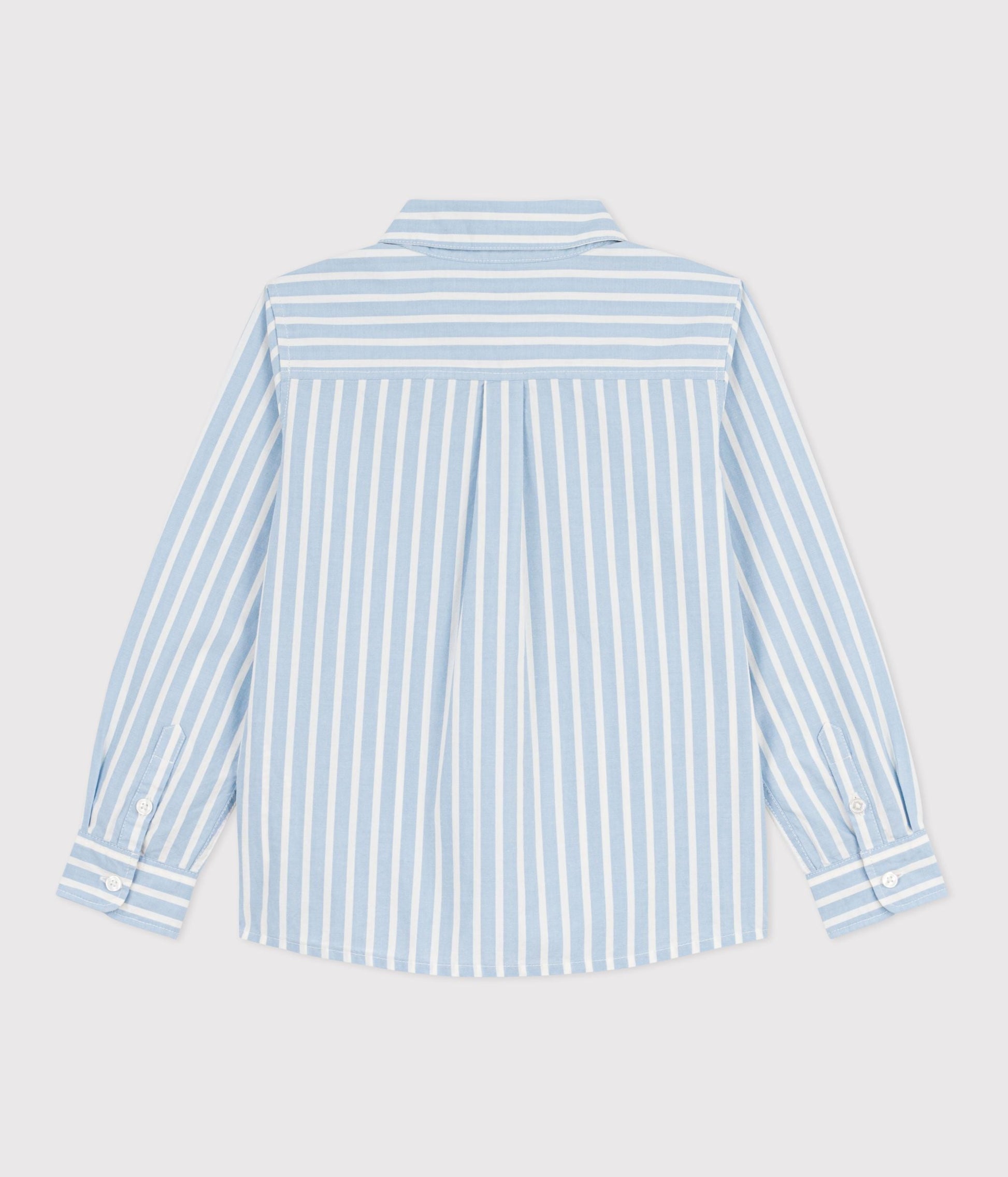 Chemise enfant en coton à manches longues à rayures – D1
