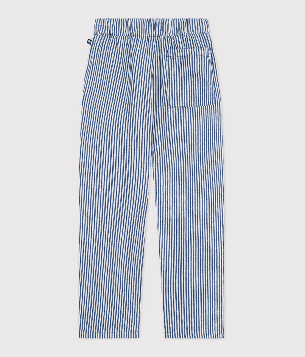 Pantalon enfant en coton à rayures – D1