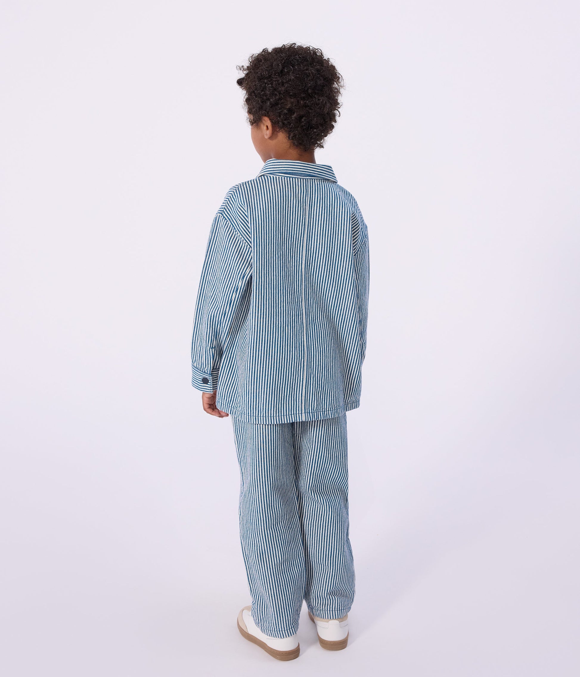 Veste enfant en coton à rayures – J2