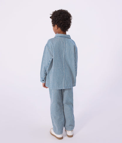Veste enfant en coton à rayures – J2