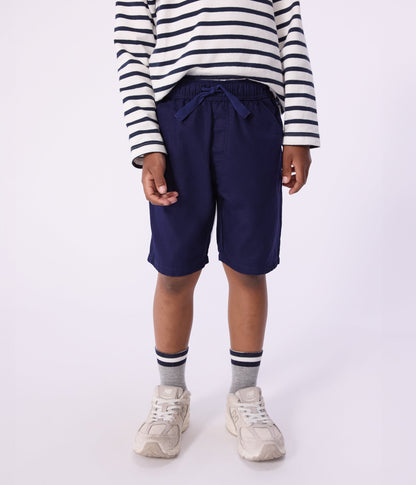 Bermuda short enfant en coton uni – J1