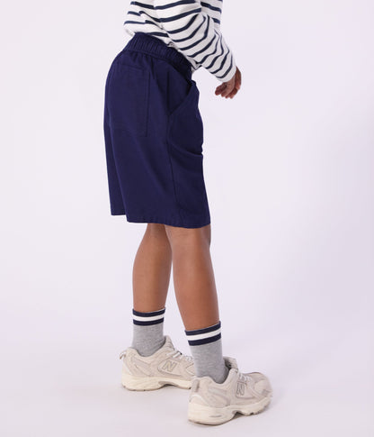Bermuda short enfant en coton uni – J2