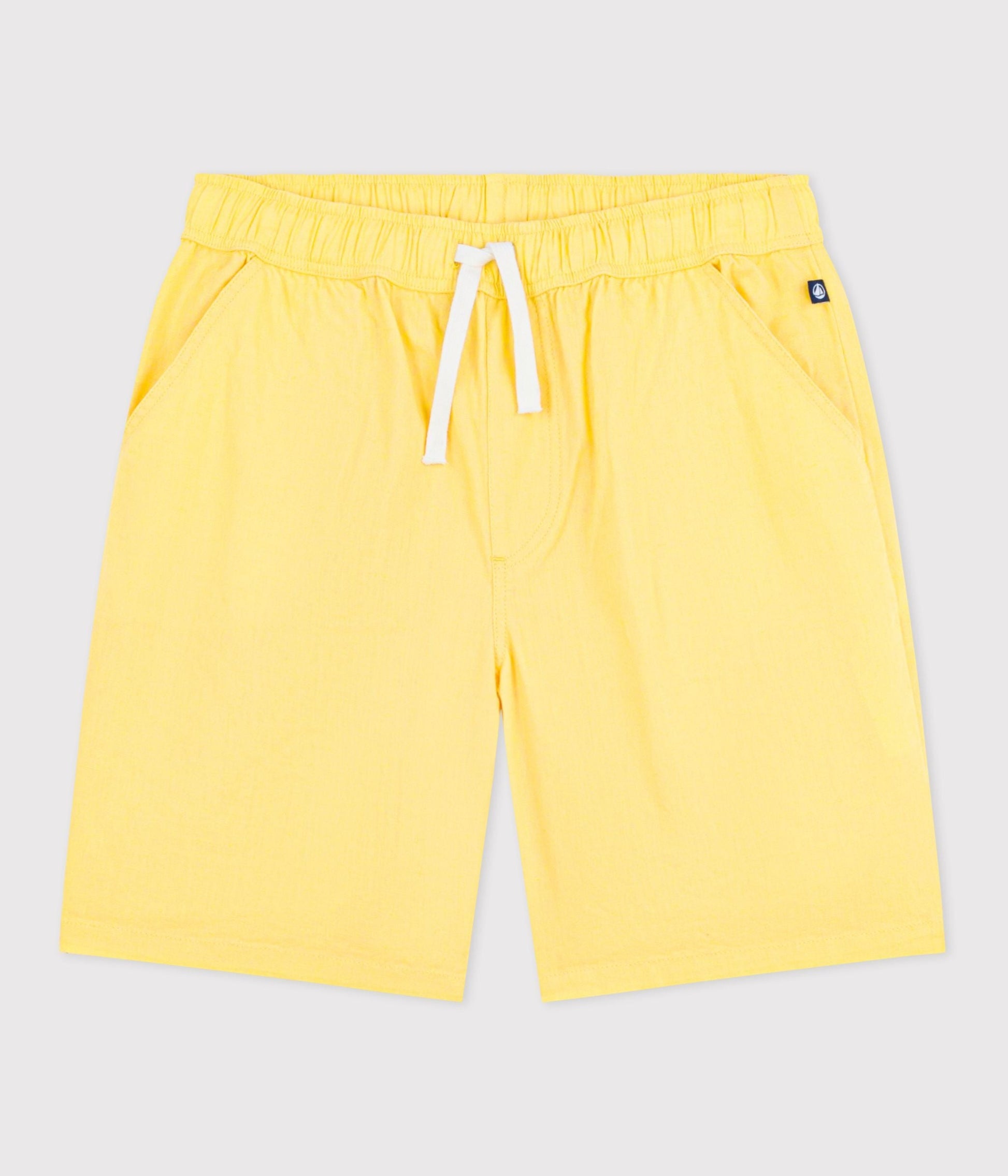Bermuda short enfant en coton uni – F1