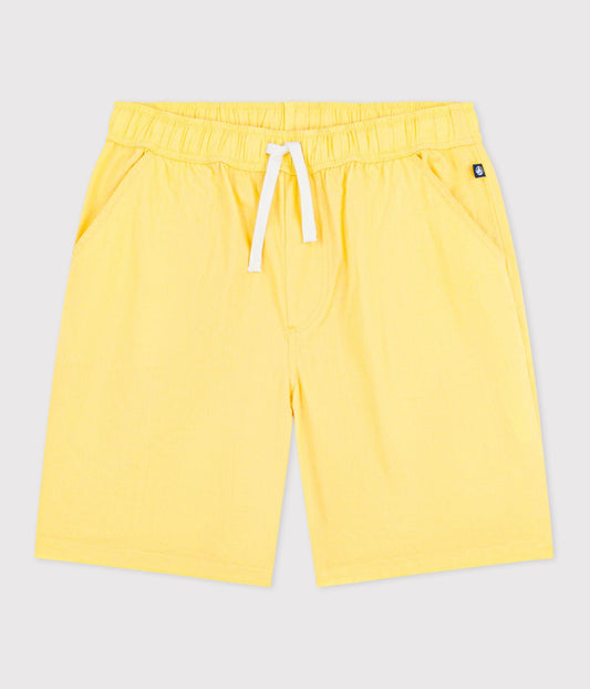 Bermuda short enfant en coton uni – F1