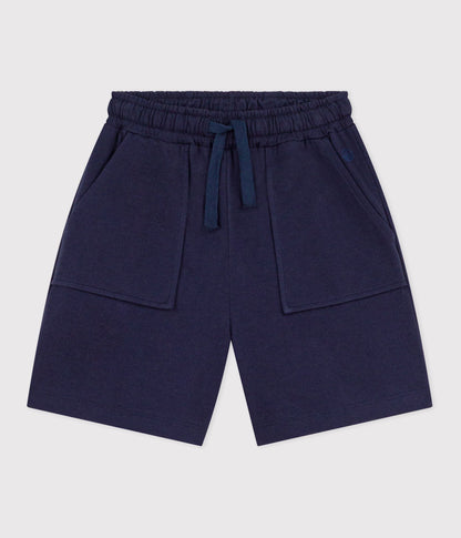 Bermuda short enfant en coton uni – F1