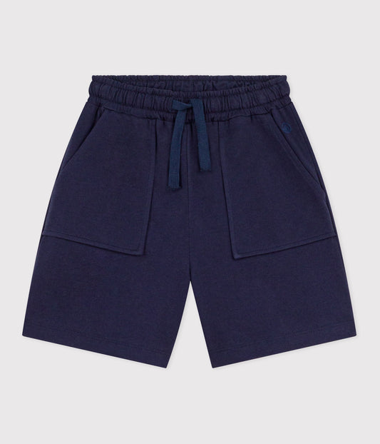 Bermuda short enfant en coton uni – F1