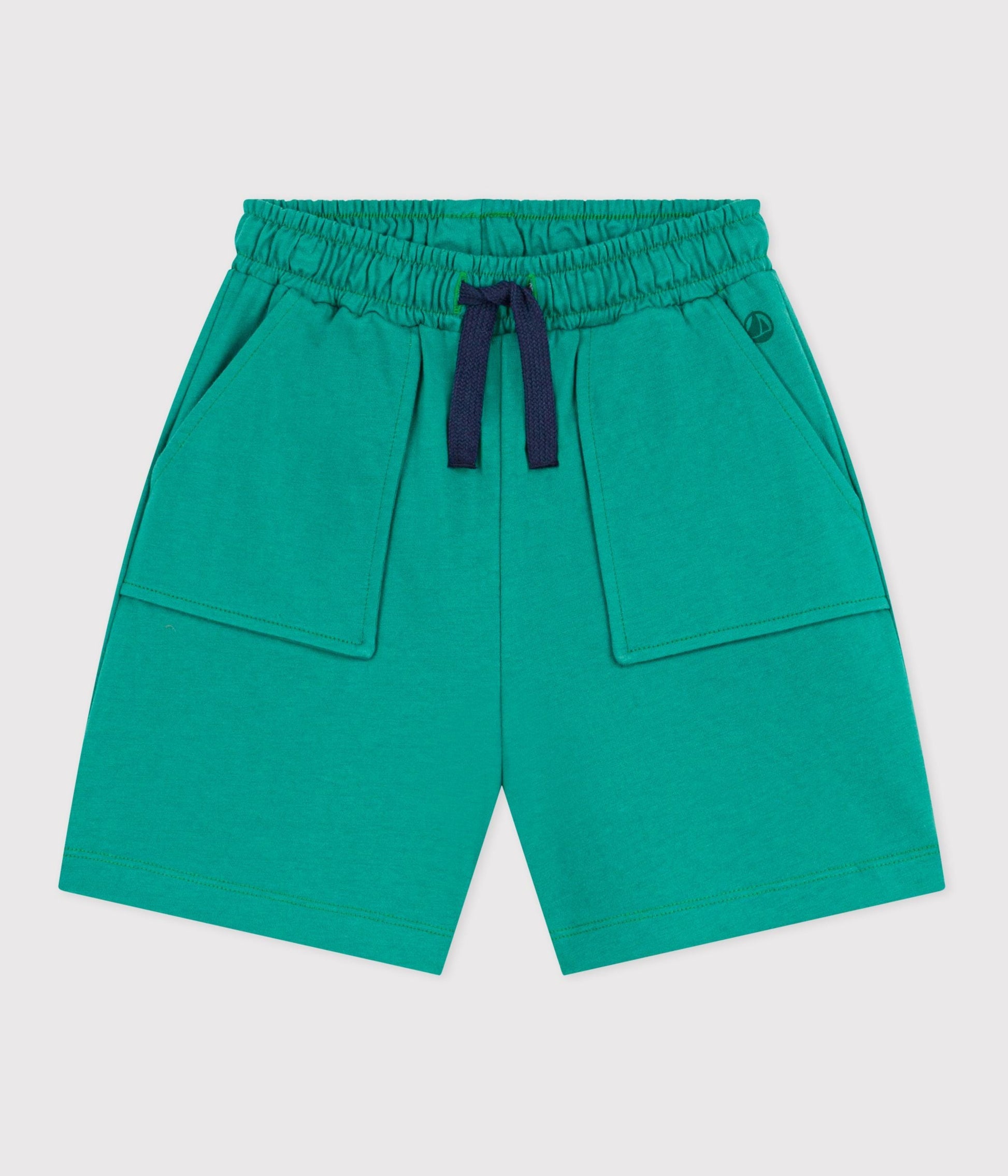 Bermuda short enfant en coton uni – F1