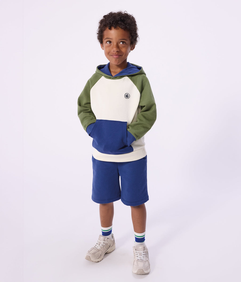 Sweatshirt à capuche enfant en coton – J1