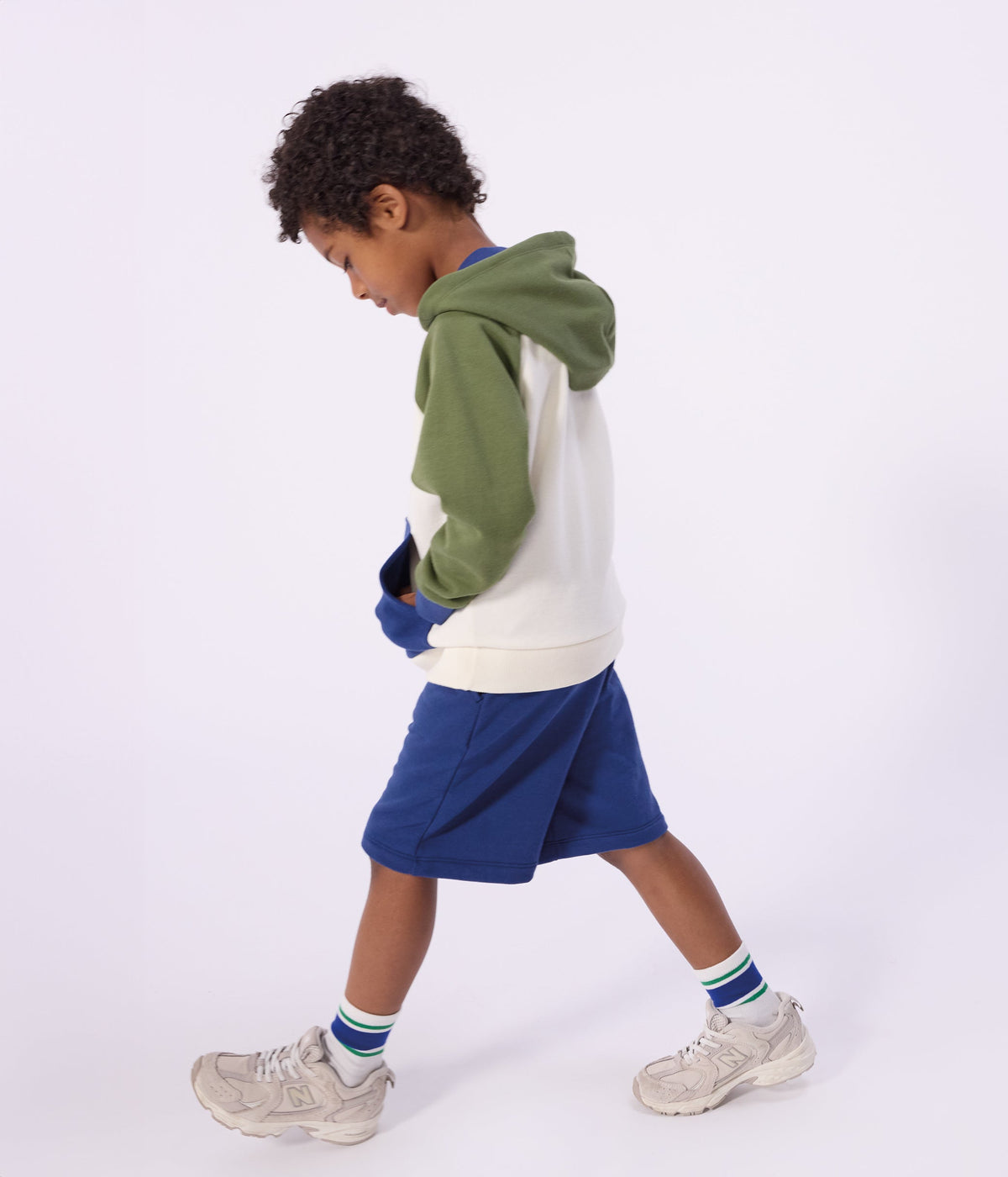 Sweatshirt à capuche enfant en coton – J2