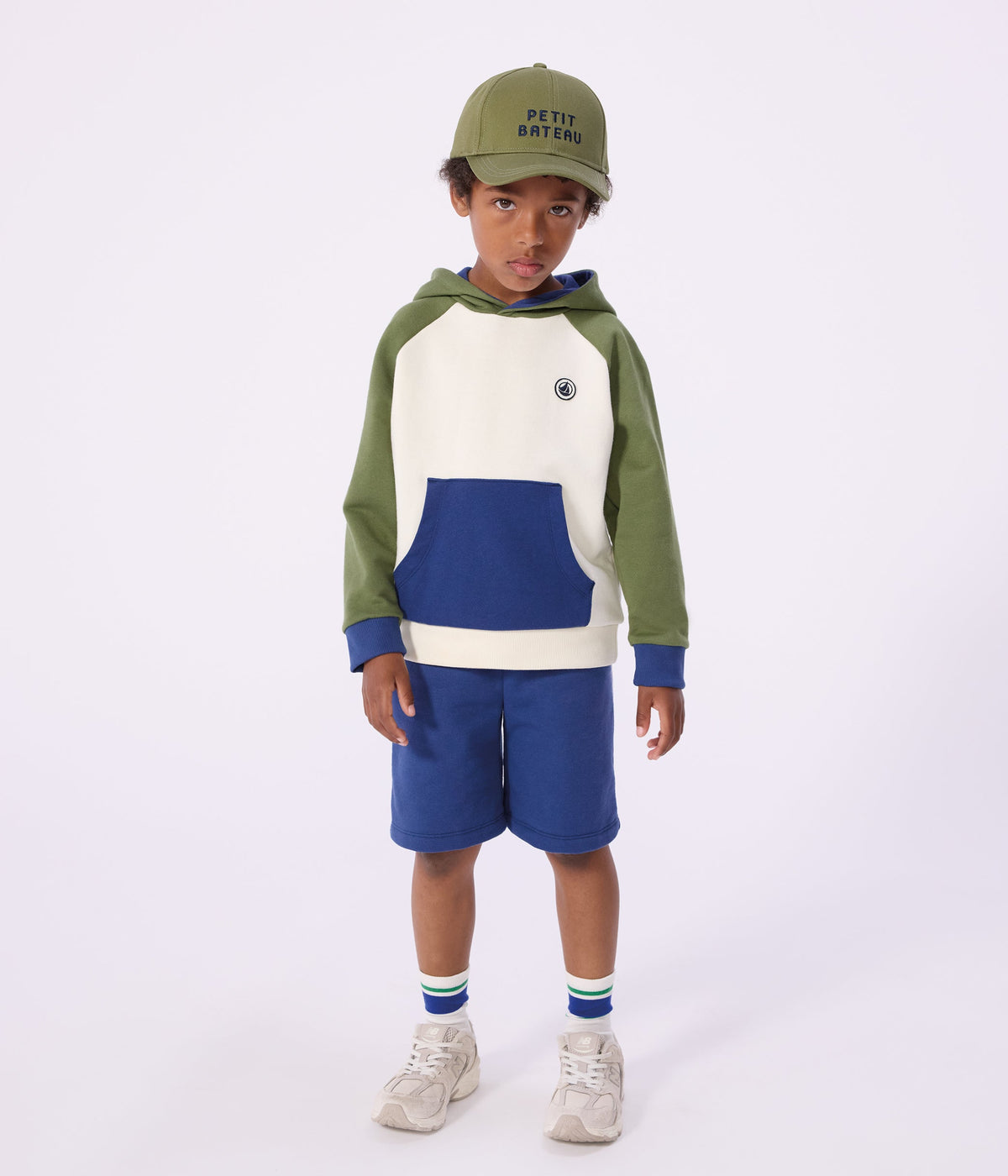 Sweatshirt à capuche enfant en coton – J3