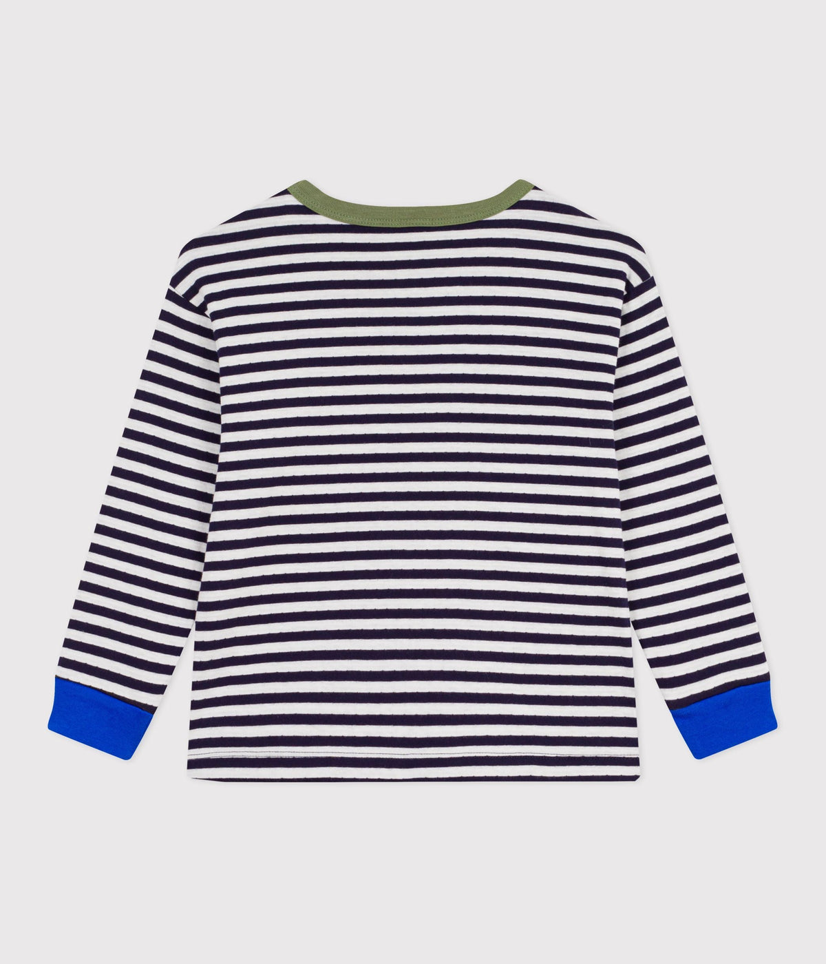Tee-shirt enfant manches longues en coton à rayures – D1