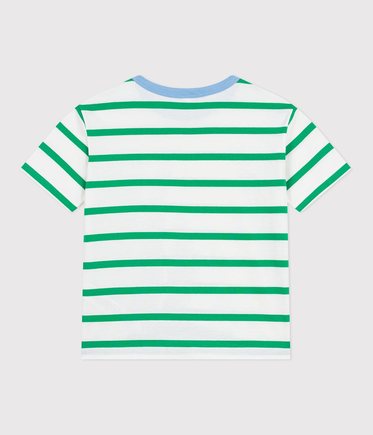 Tee-shirt enfant manches courtes en coton à rayures – D1