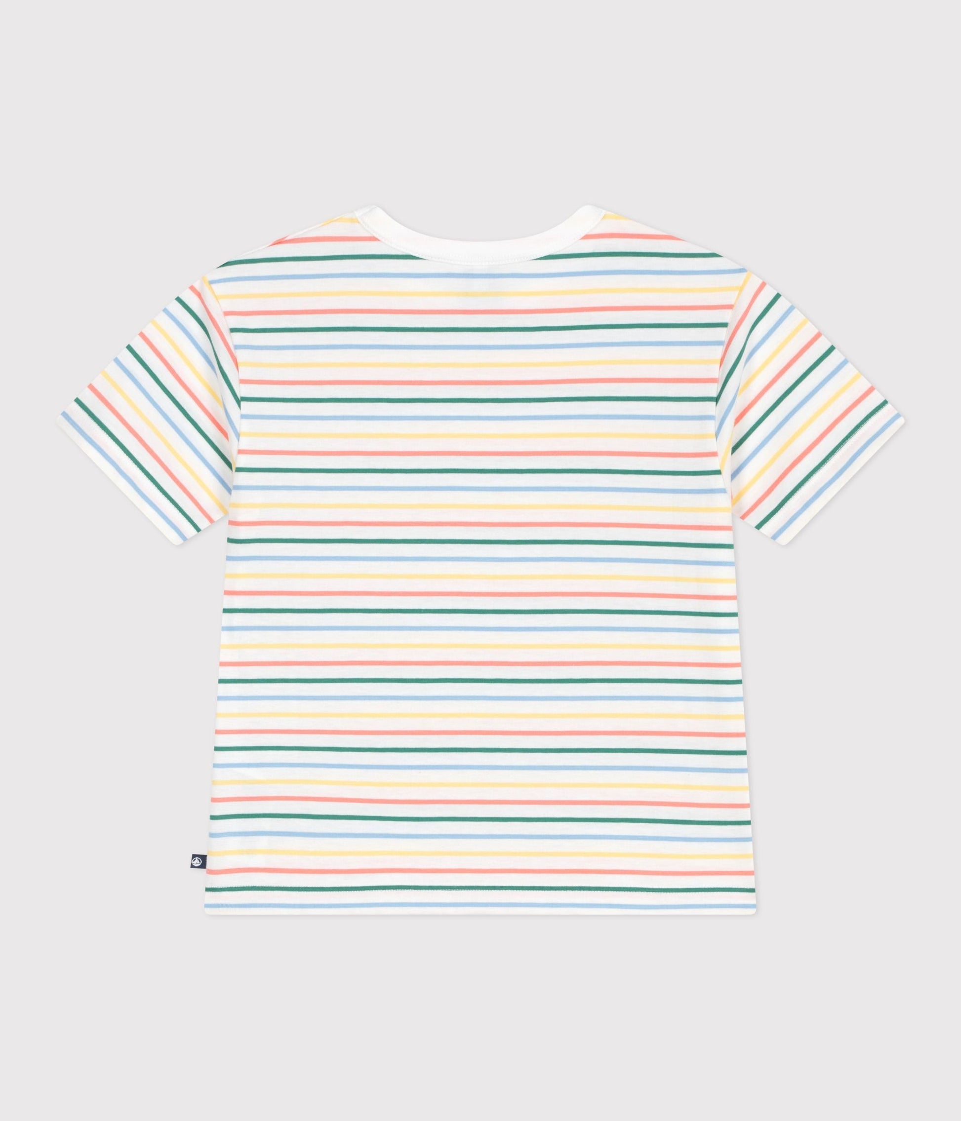 Tee-shirt enfant manches courtes en coton à rayures – D1