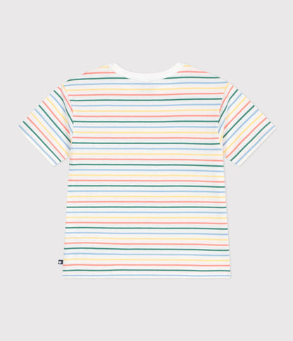 Tee-shirt enfant manches courtes en coton à rayures – D1
