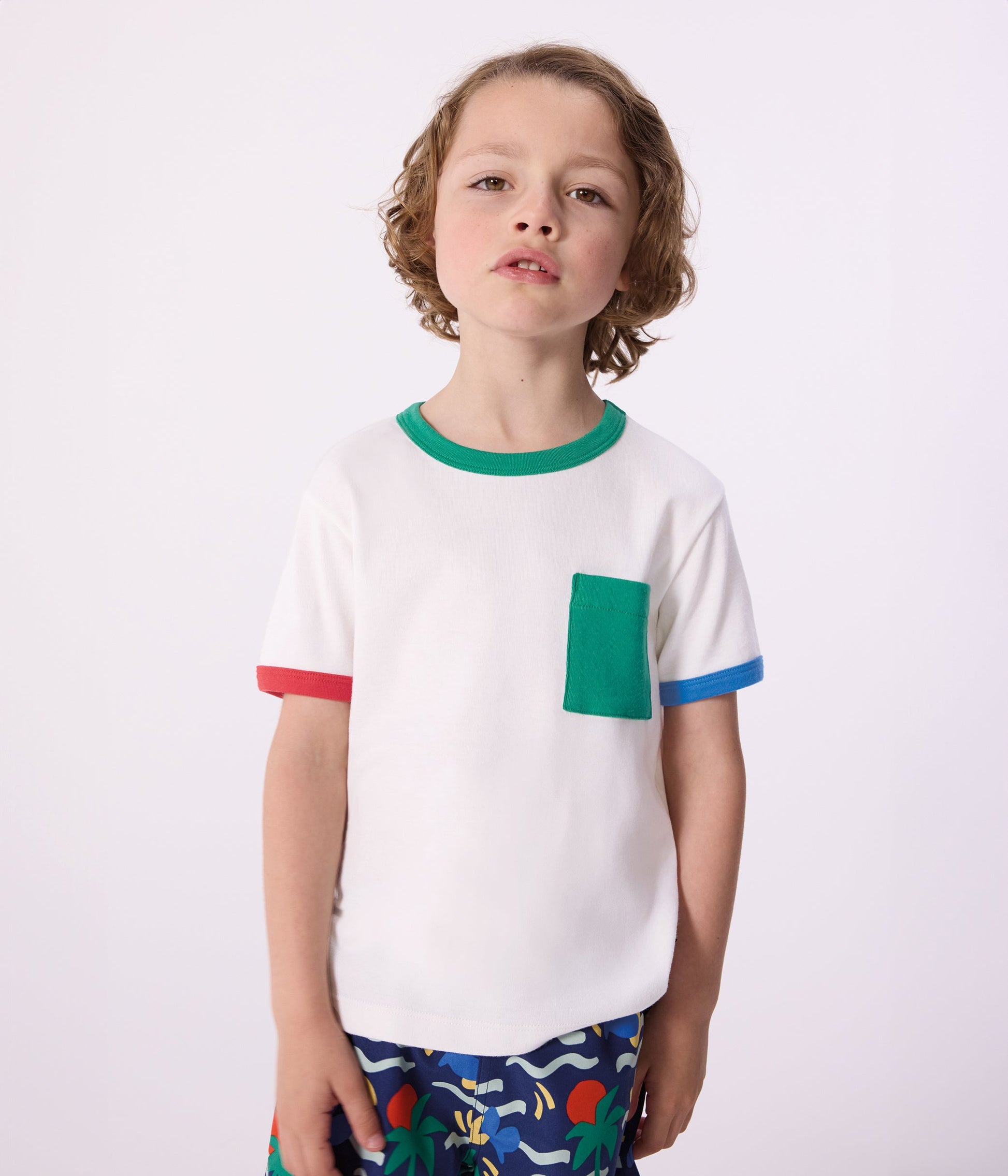 Tee-shirt enfant manches courtes en coton – J1
