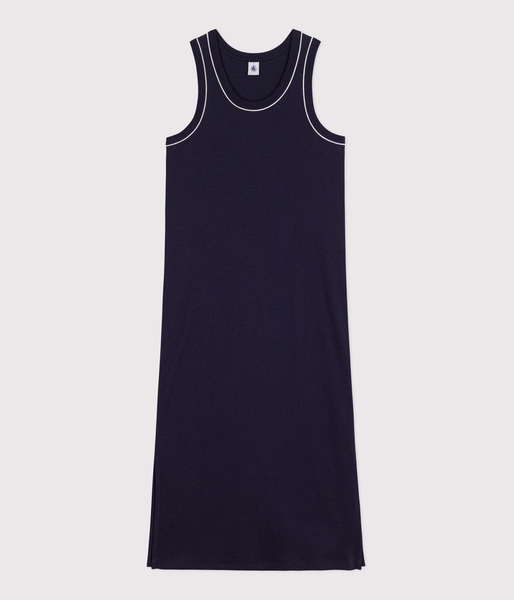 Robe débardeur longue femme en coton – F1