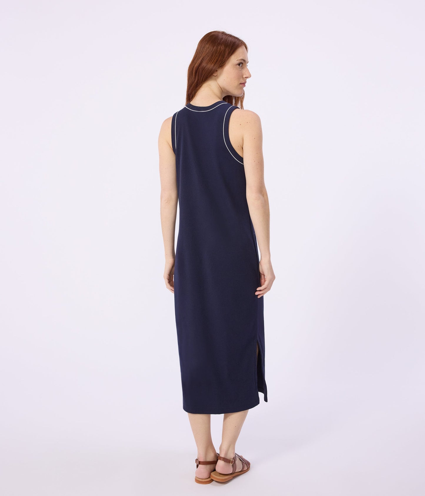 Robe débardeur longue femme en coton – J3