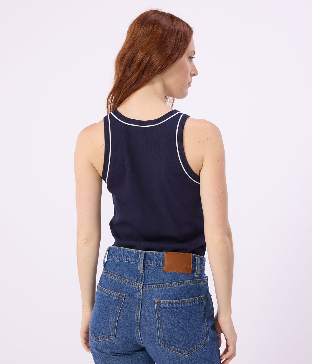 Débardeur femme en coton uni – J3