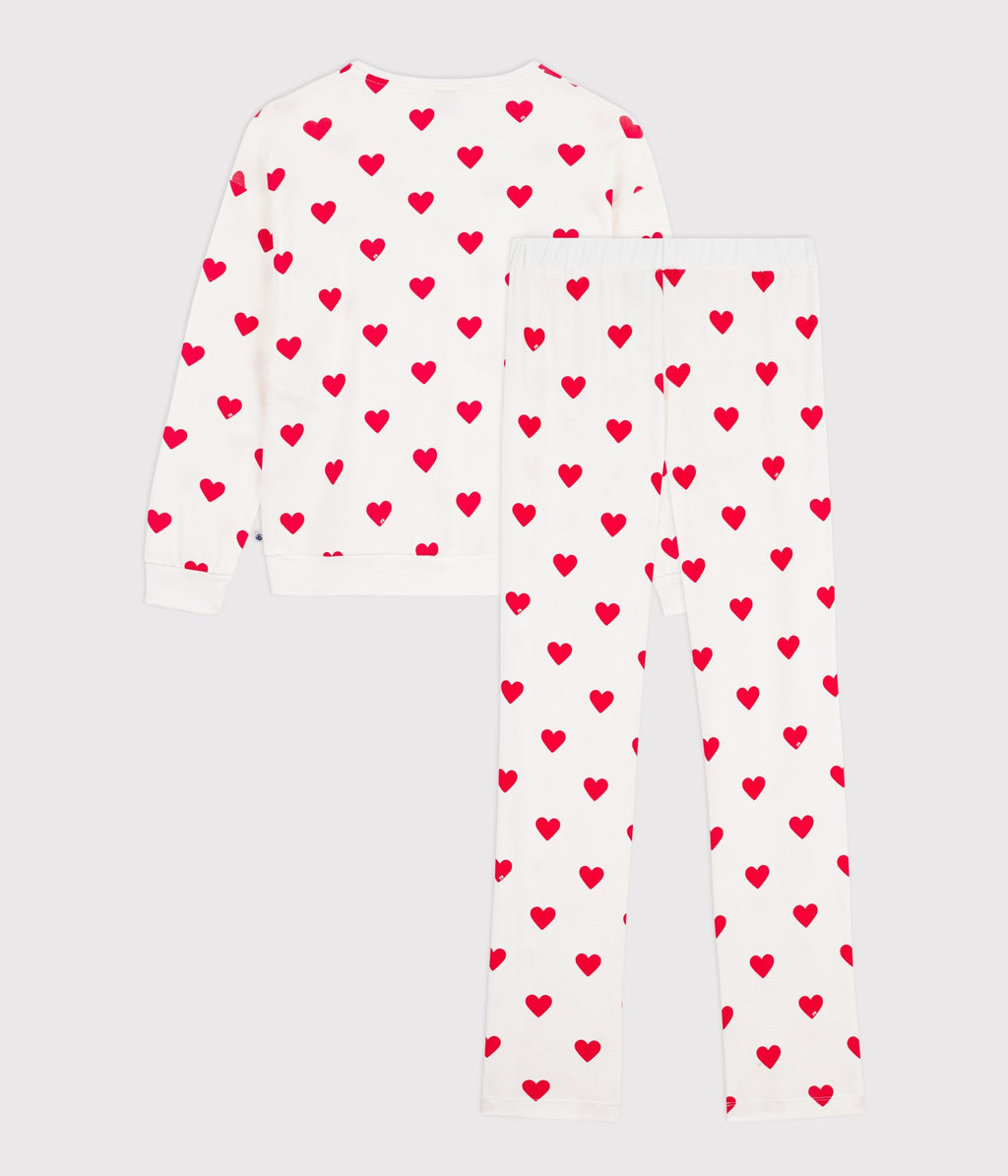 Women's heart print cotton pyjamas