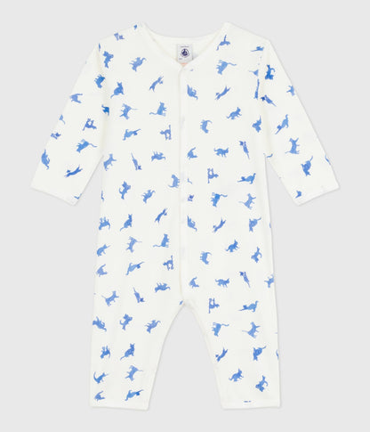 Pyjama bébé en coton sans pieds imprimé chats – F1