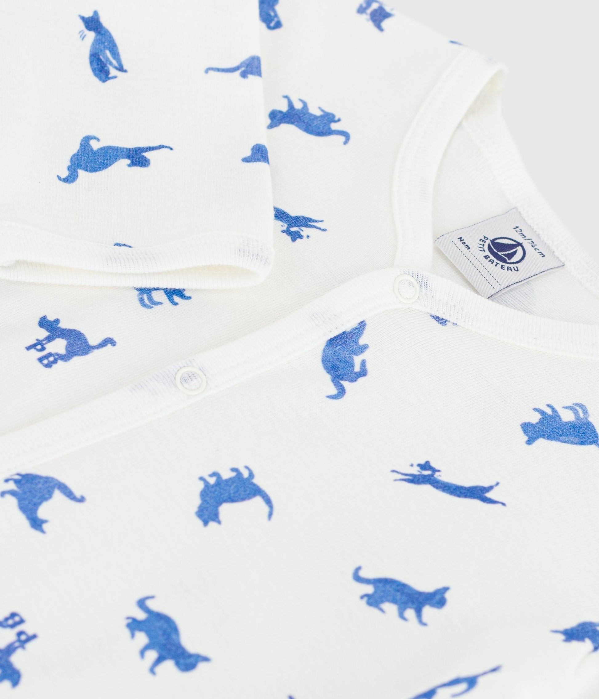 Pyjama bébé en coton sans pieds imprimé chats – Z1