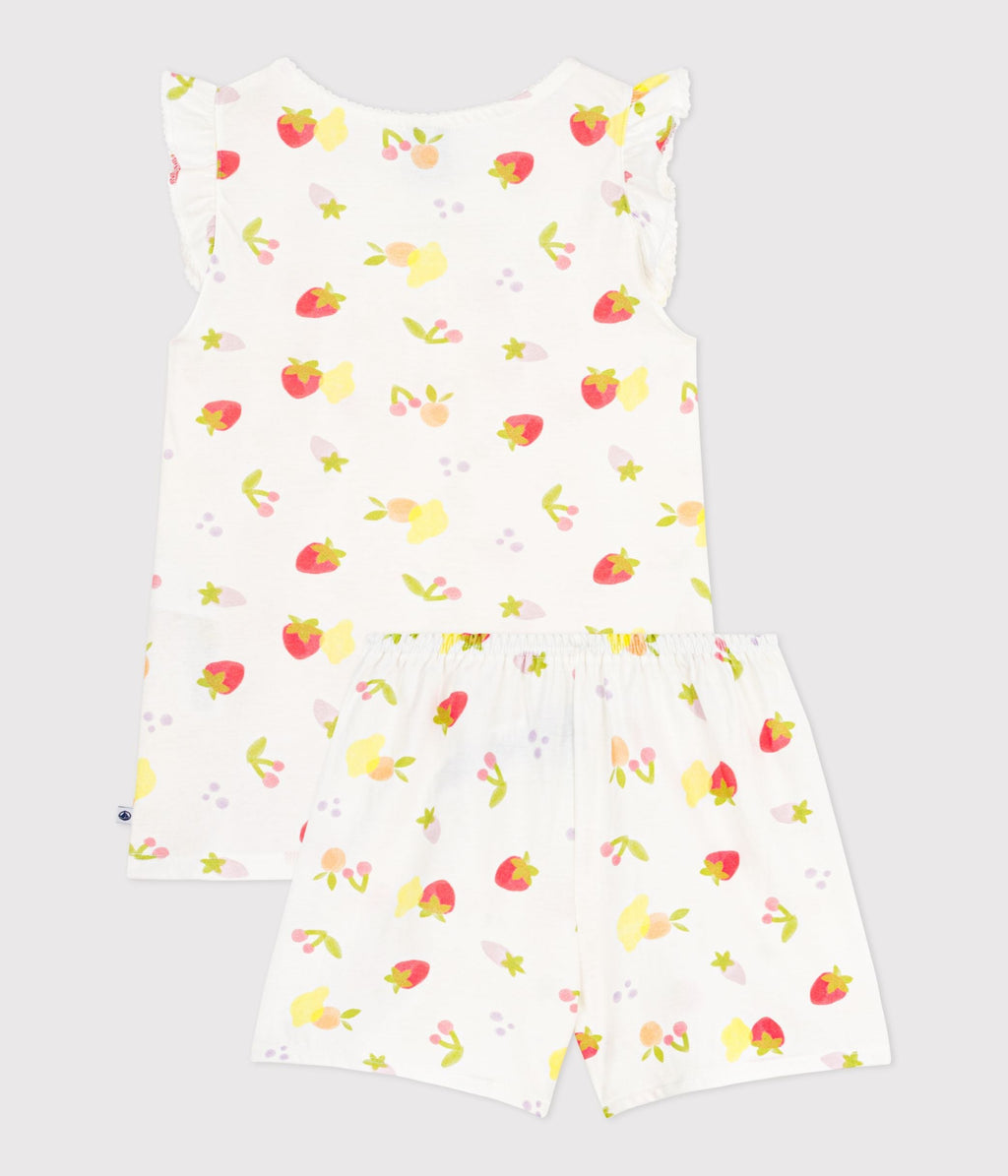 Pyjama short enfant en coton imprimé fruits – D1