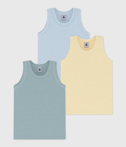 Lot de débardeurs enfant en coton à rayures – F1