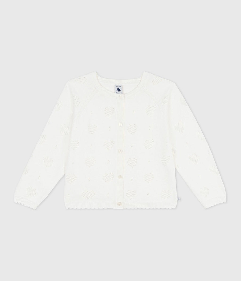 Cardigan enfant en coton uni – F1