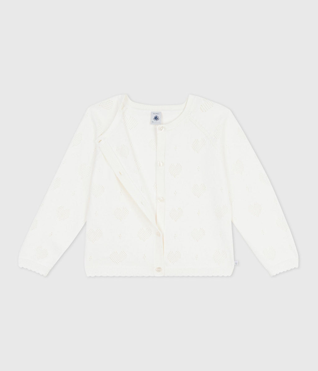 Cardigan enfant en coton uni – F2