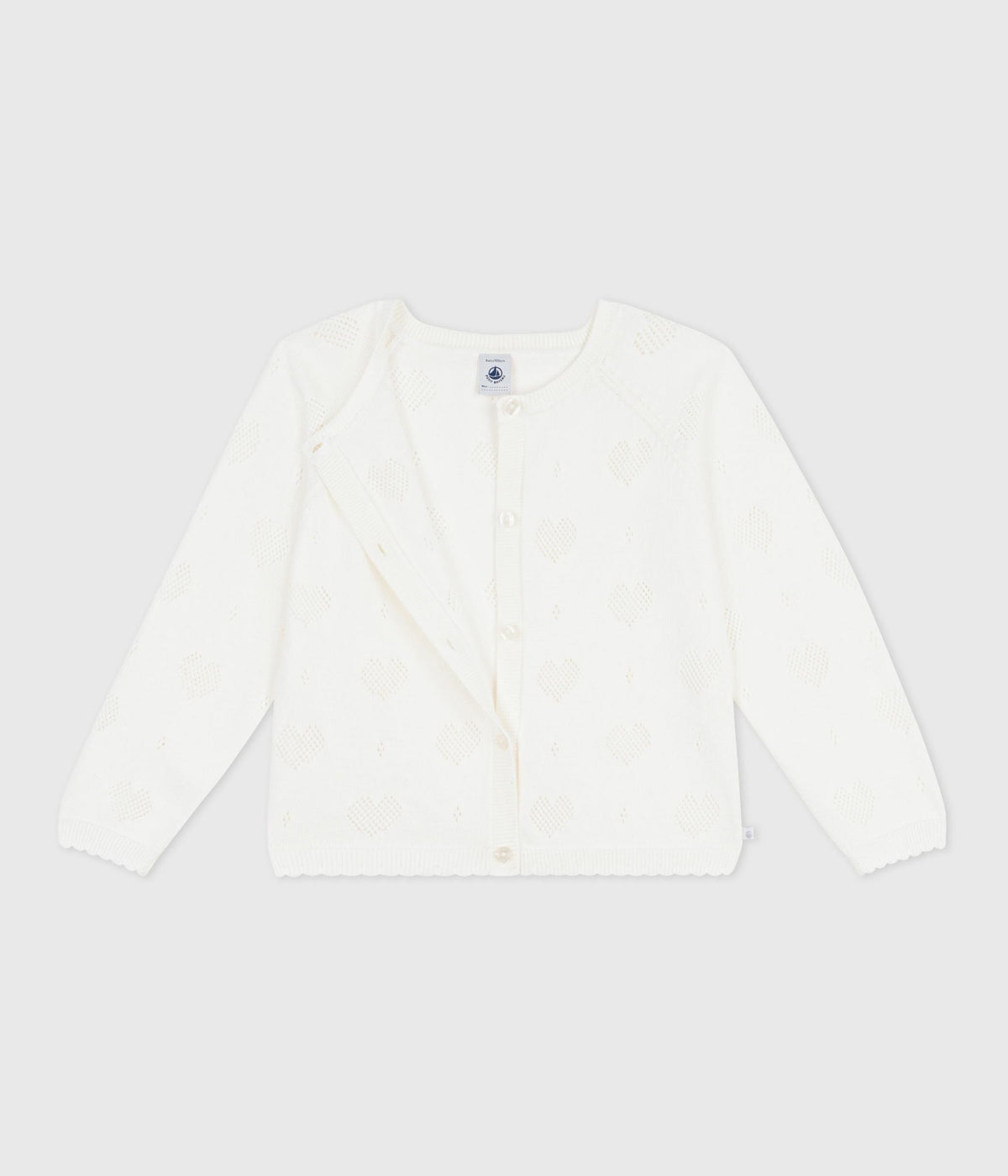 Cardigan enfant en coton uni – F2