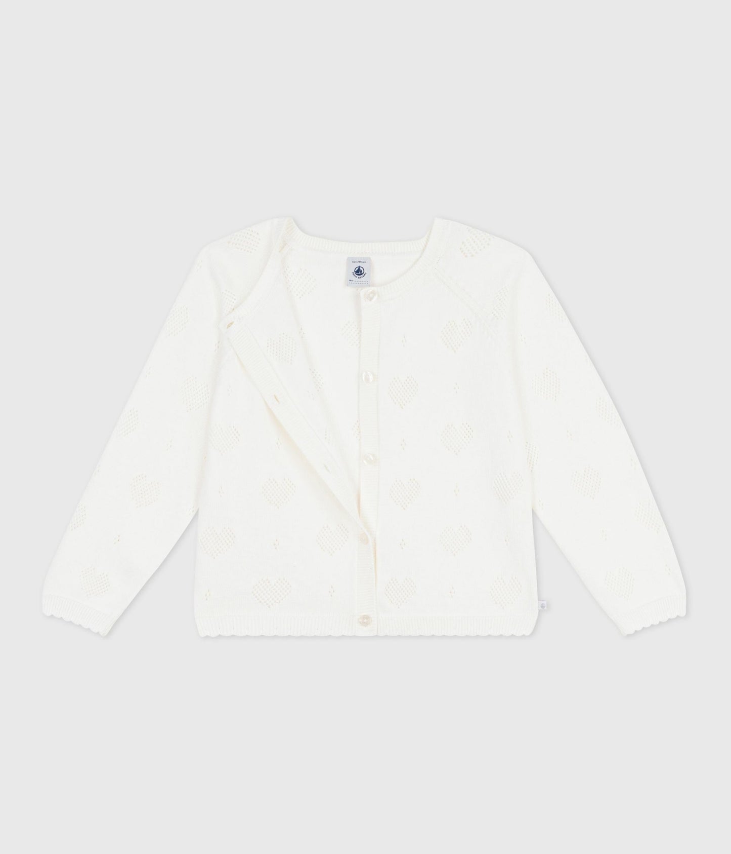 Cardigan enfant en coton uni – F2